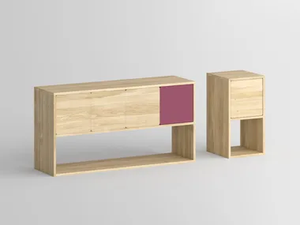 CAVUS - Solid wood sideboard with doors _ Vitamin Design